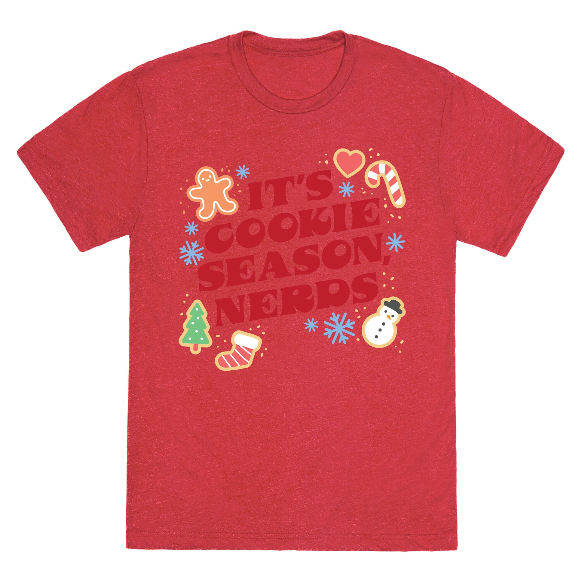 It's Cookie Season, Nerds Christmas Unisex Triblend Tee