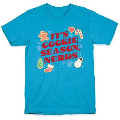 It's Cookie Season, Nerds Christmas Unisex Triblend Tee