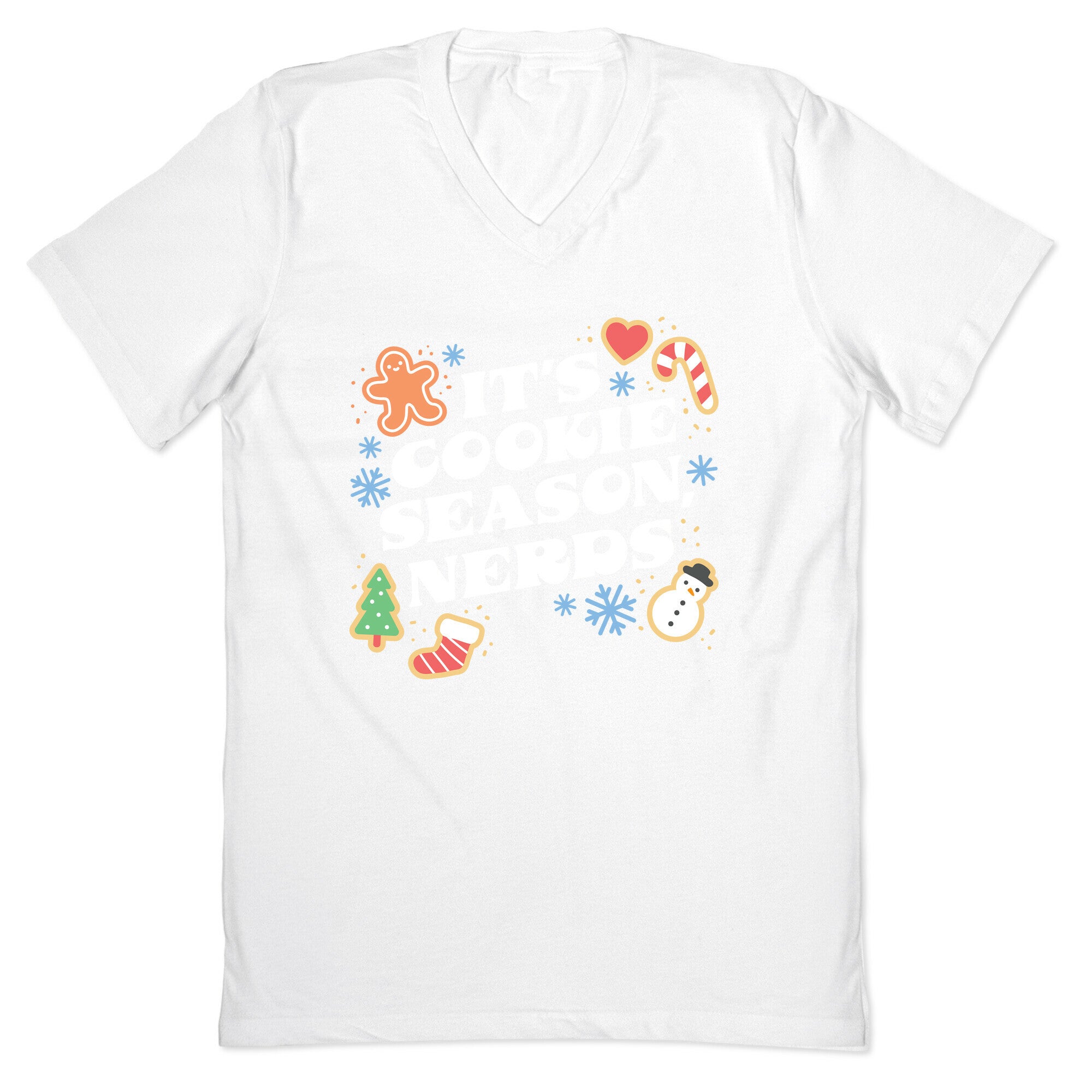 It's Cookie Season, Nerds Christmas V-Neck