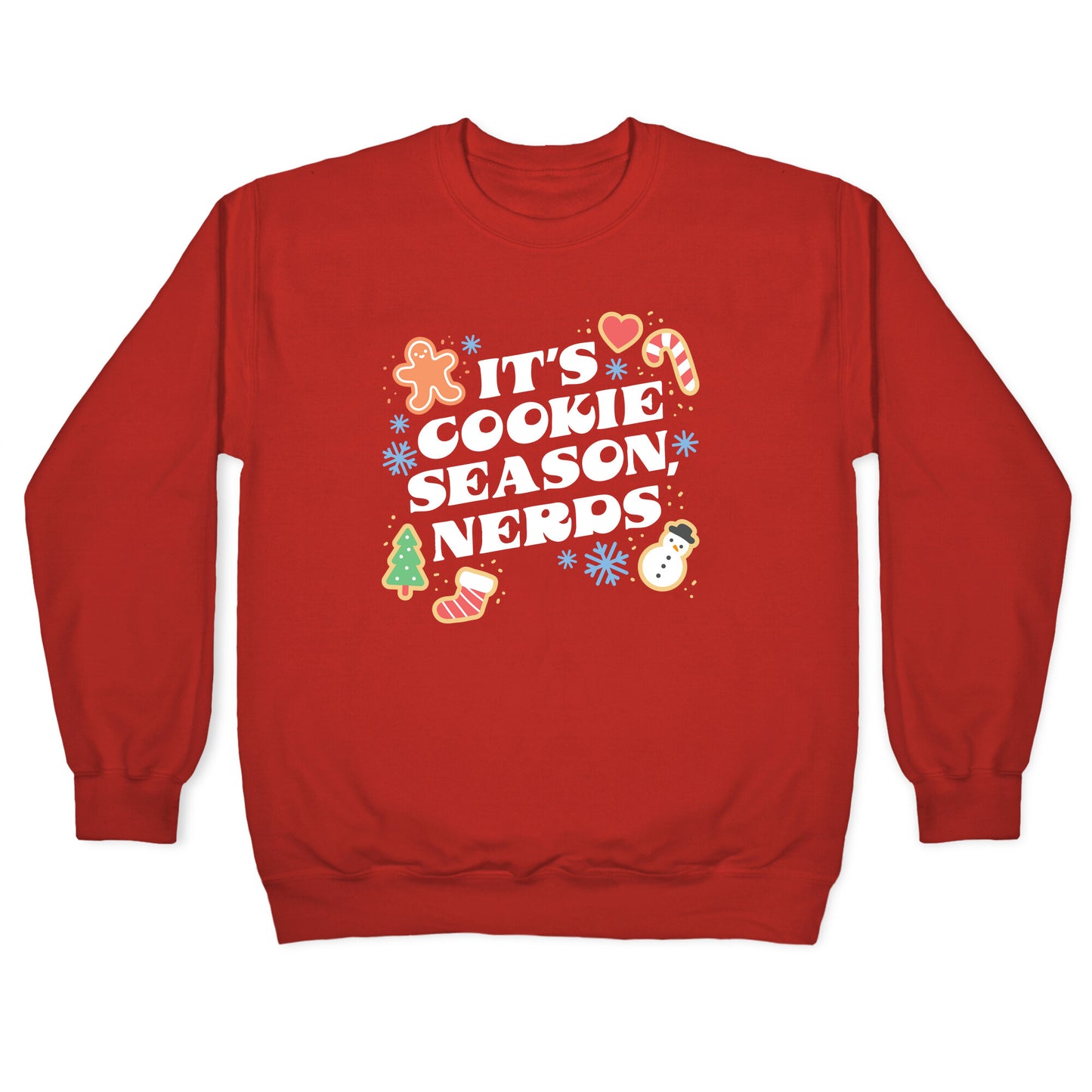 It's Cookie Season, Nerds Christmas Crewneck Sweatshirt