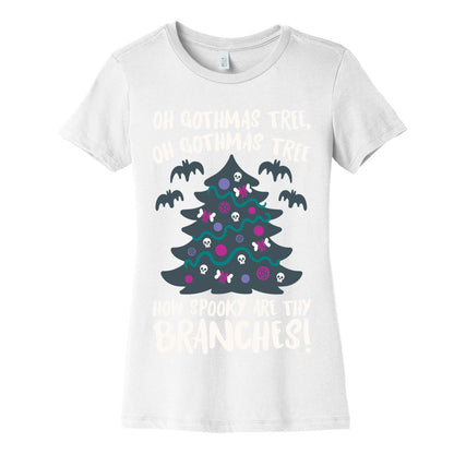 Oh Gothmas Tree Oh Gothmas Tree Parody Women's Cotton Tee