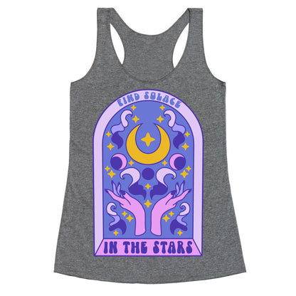 Find Solace In The Stars Racerback Tank