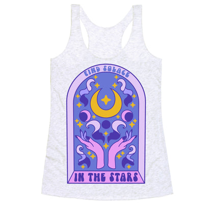 Find Solace In The Stars Racerback Tank