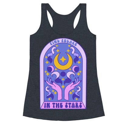 Find Solace In The Stars Racerback Tank