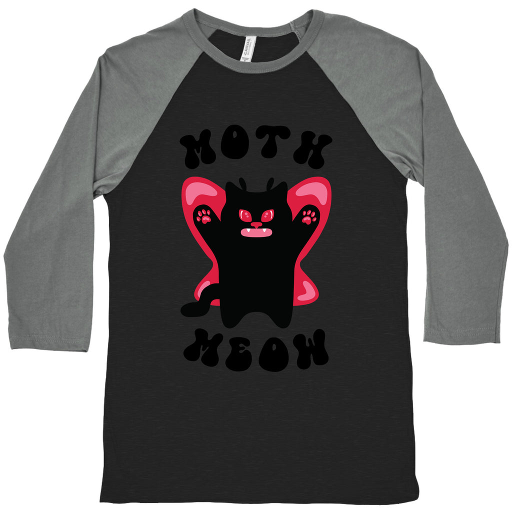 Moth Meow Baseball Tee