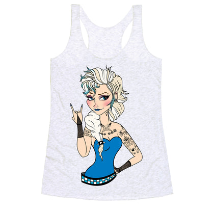 Punk Rock Ice Queen Parody Racerback Tank