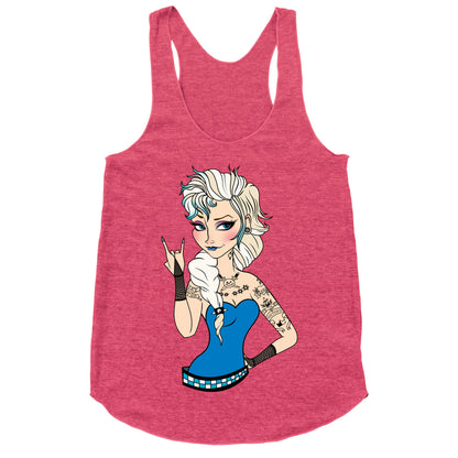 Punk Rock Ice Queen Parody Racerback Tank