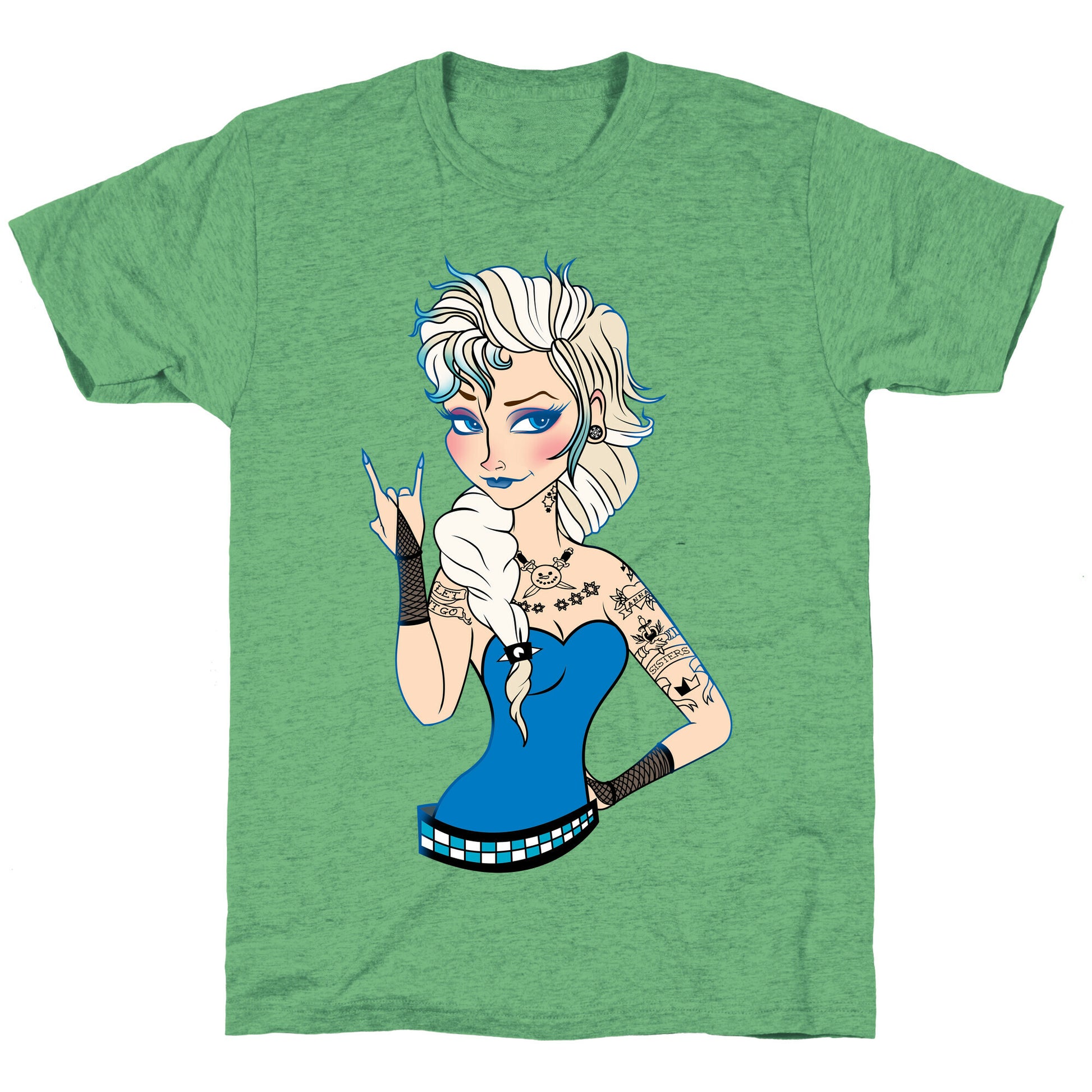 Punk Rock Ice Queen Parody Unisex Triblend Tee
