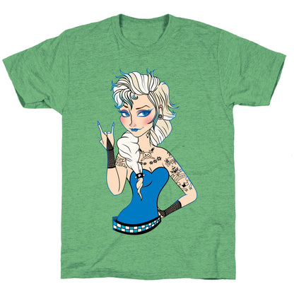 Punk Rock Ice Queen Parody Unisex Triblend Tee