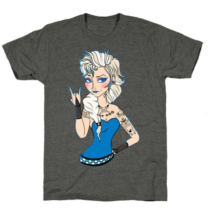 Punk Rock Ice Queen Parody Unisex Triblend Tee