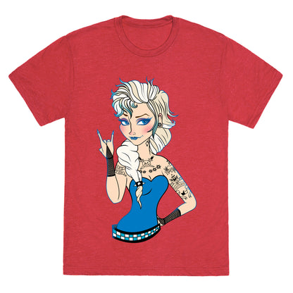 Punk Rock Ice Queen Parody Unisex Triblend Tee