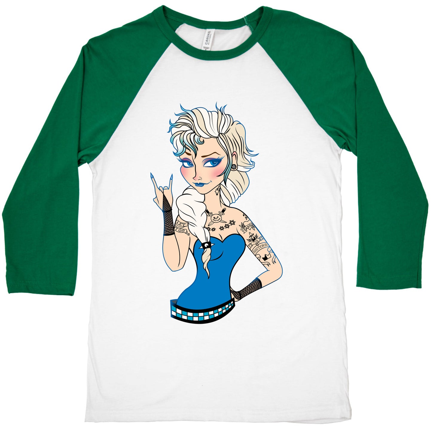 Punk Rock Ice Queen Parody Baseball Tee