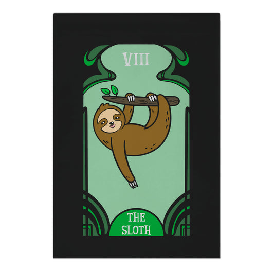 The Sloth Tarot Card Garden Flag