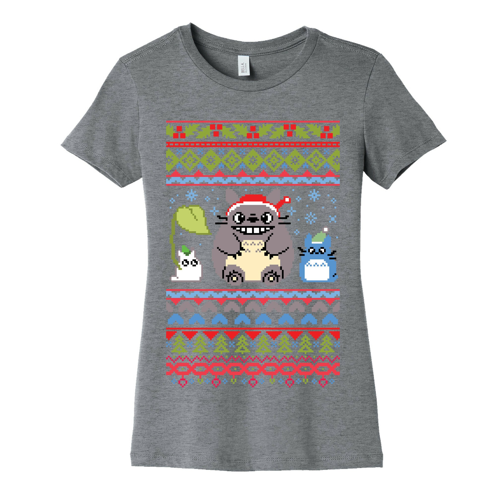 Totoro Ugly Christmas Sweater Women's Cotton Tee