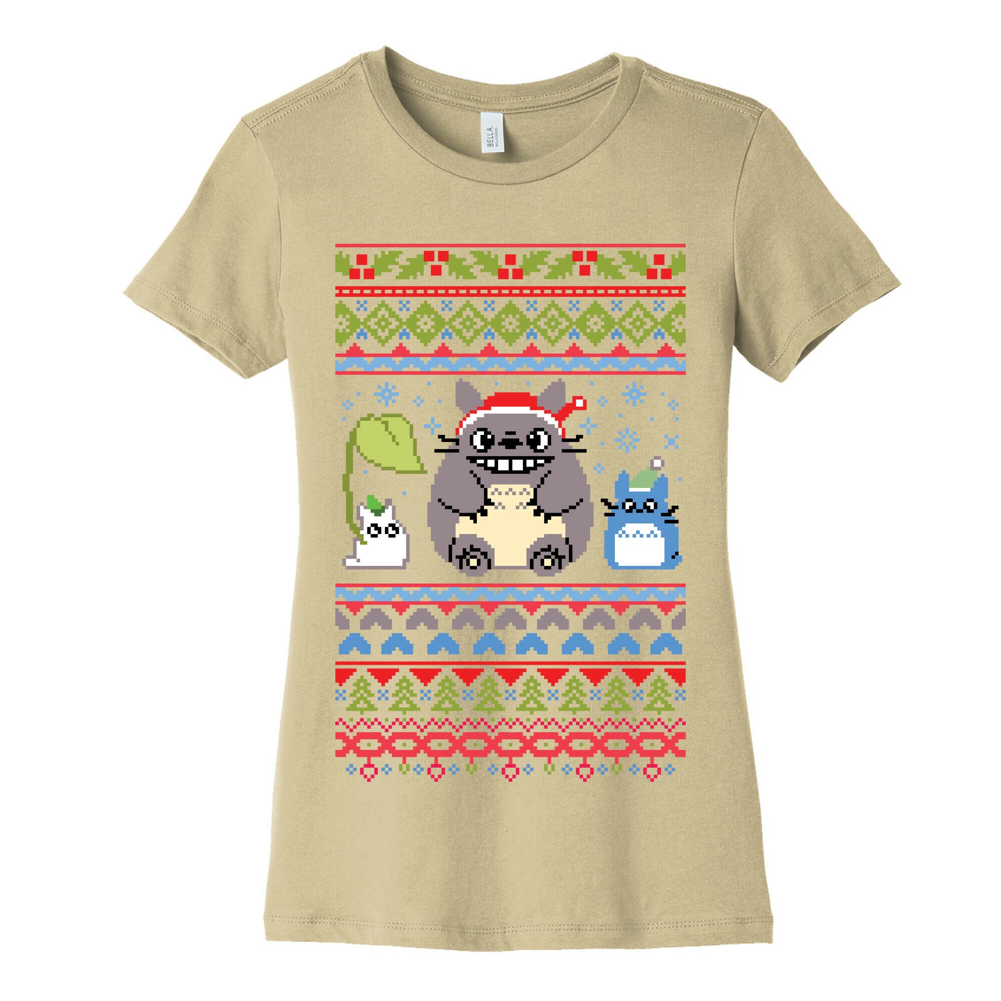 Totoro Ugly Christmas Sweater Women's Cotton Tee