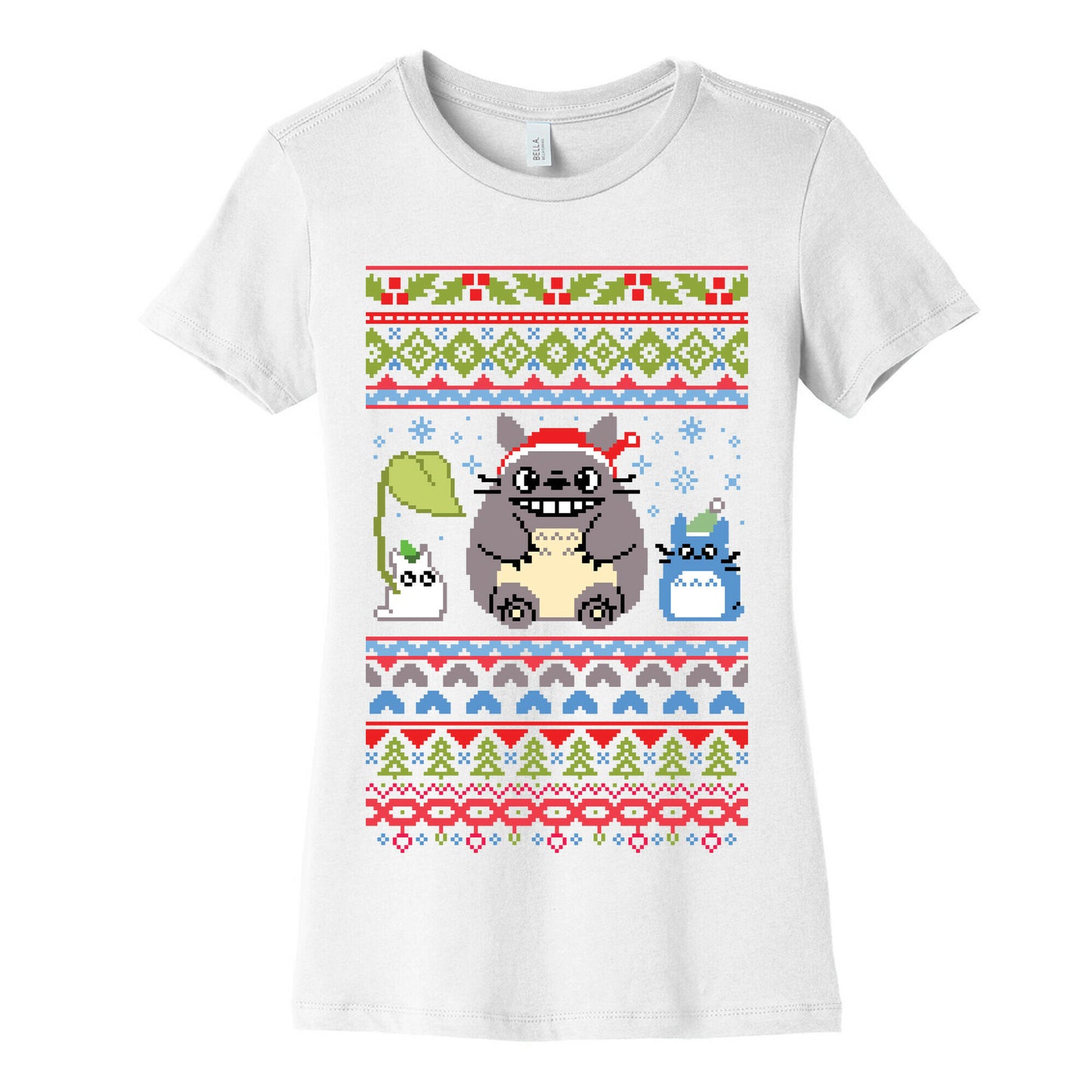 Totoro Ugly Christmas Sweater Women's Cotton Tee