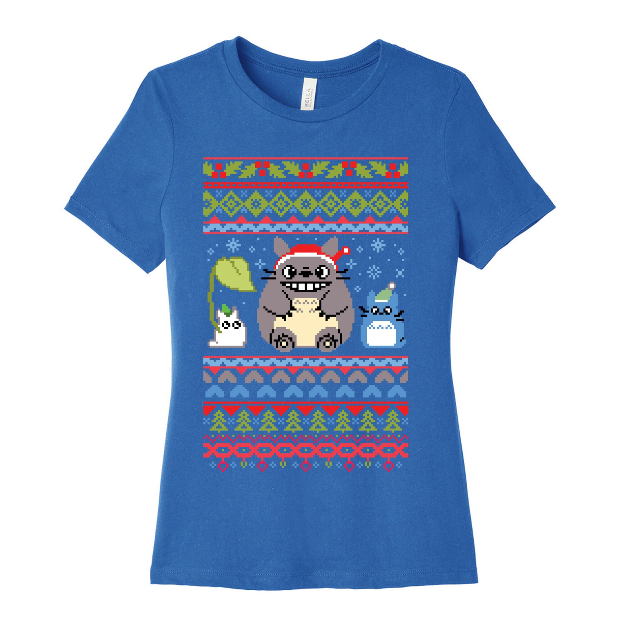 Totoro Ugly Christmas Sweater Women's Cotton Tee