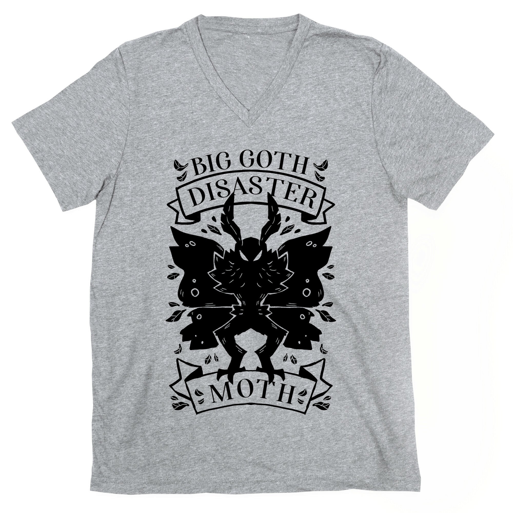 Big Goth Disaster Moth V-Neck