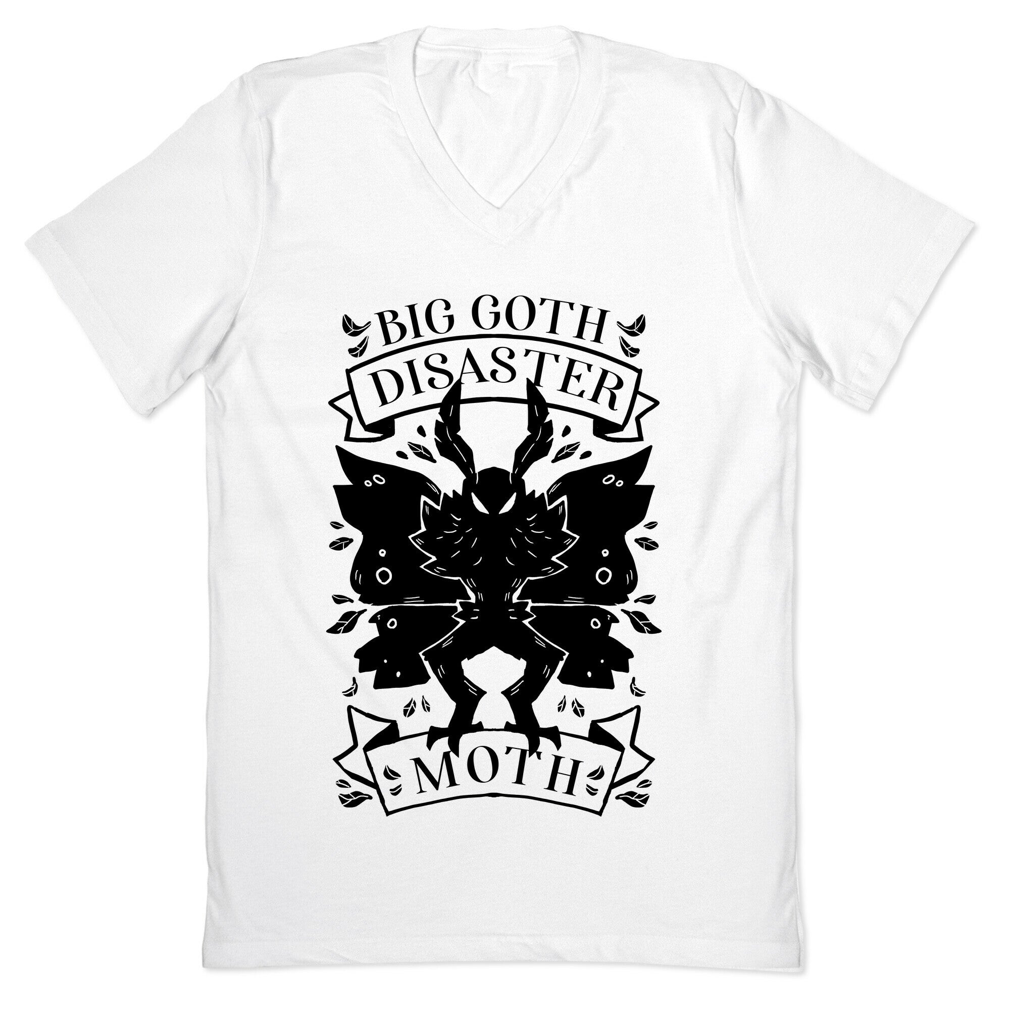 Big Goth Disaster Moth V-Neck