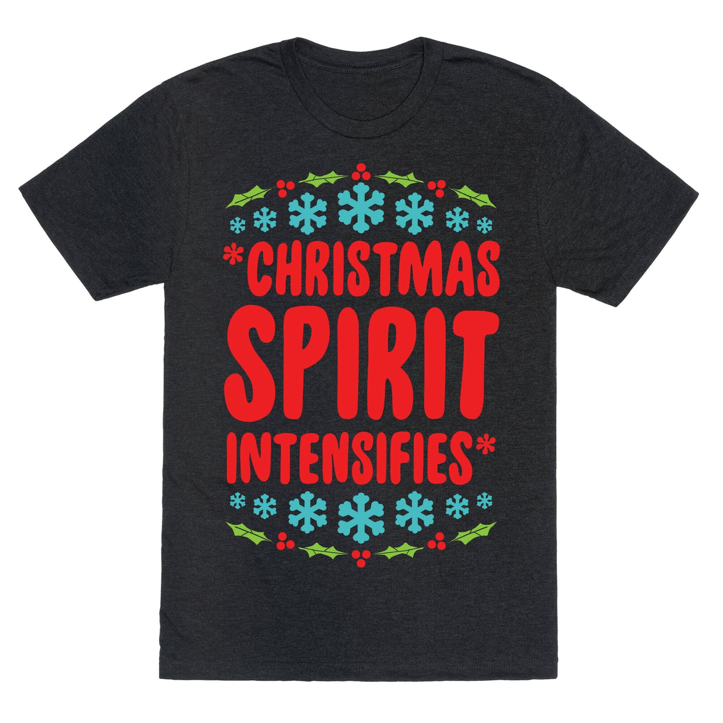 *Christmas Spirit Intensifies* Unisex Triblend Tee