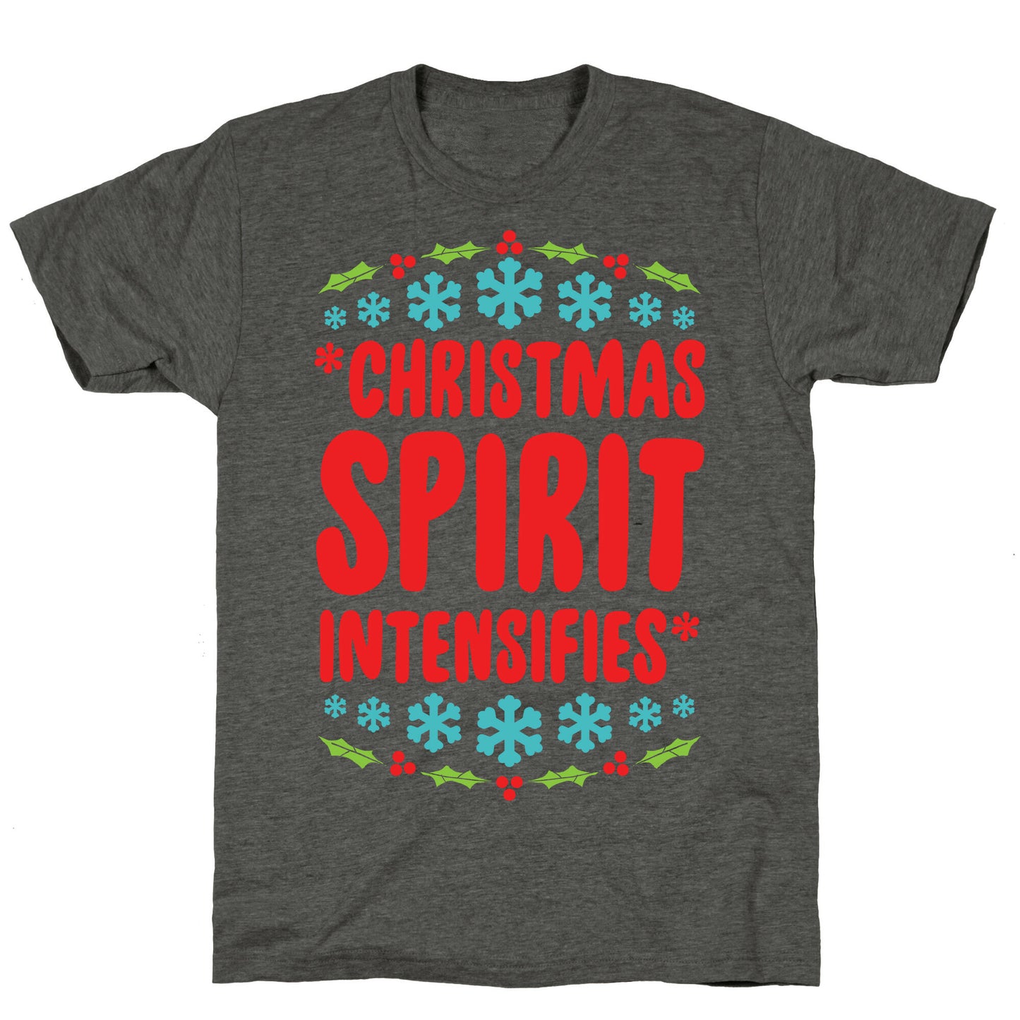 *Christmas Spirit Intensifies* Unisex Triblend Tee