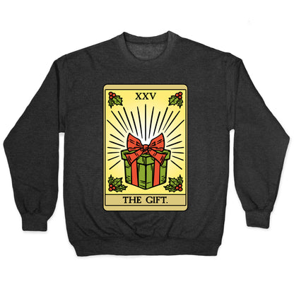 The Gift Tarot Card Holiday Gift Tags Crewneck Sweatshirt