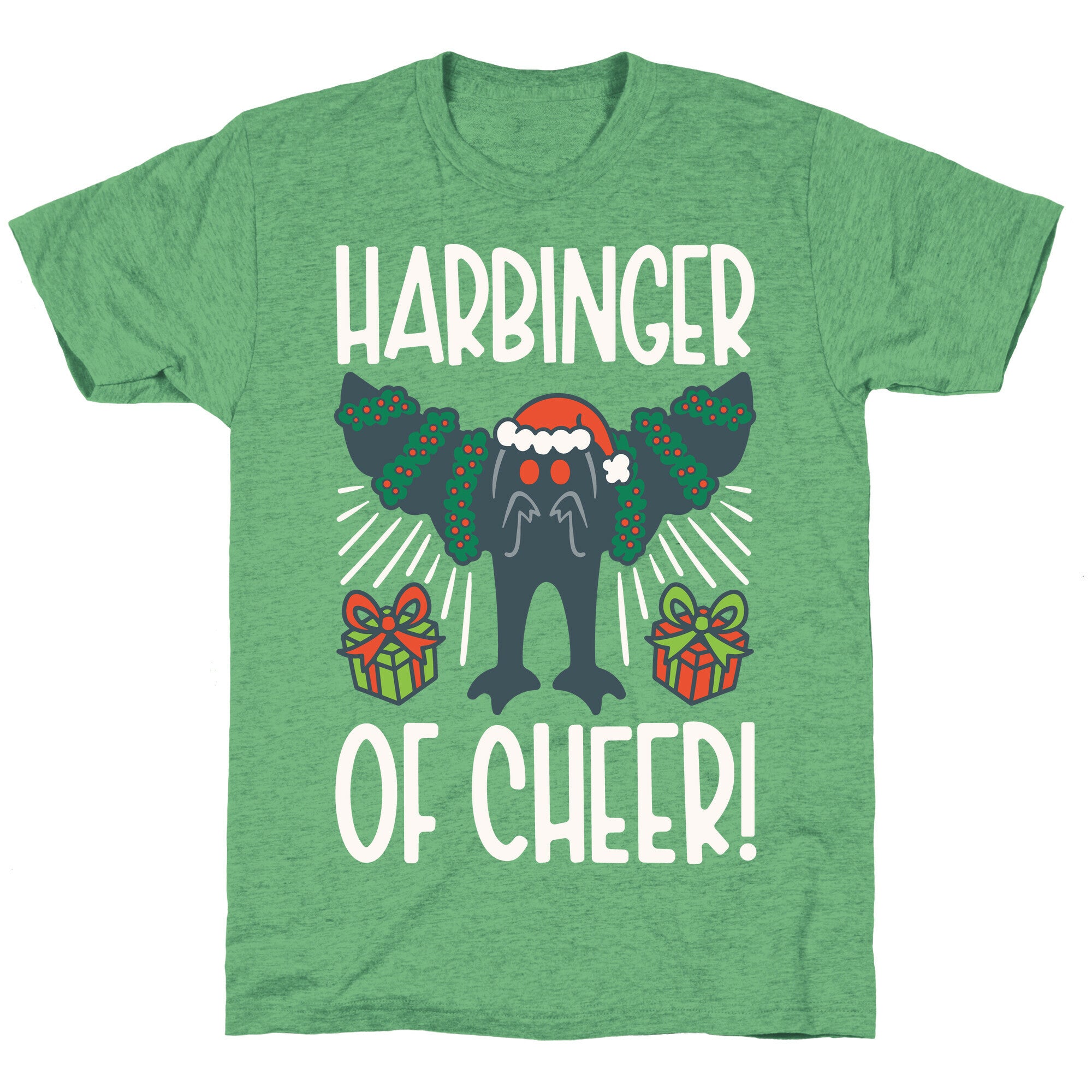 Harbinger of Cheer Mothman Parody Unisex Triblend Tee