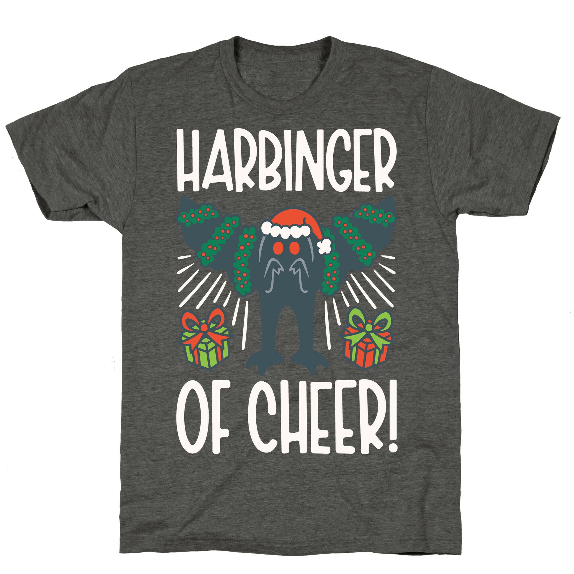 Harbinger of Cheer Mothman Parody Unisex Triblend Tee