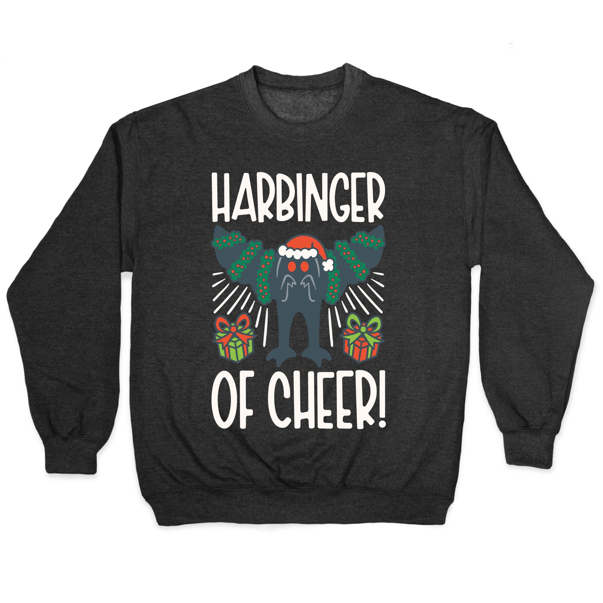 Harbinger of Cheer Mothman Parody Crewneck Sweatshirt
