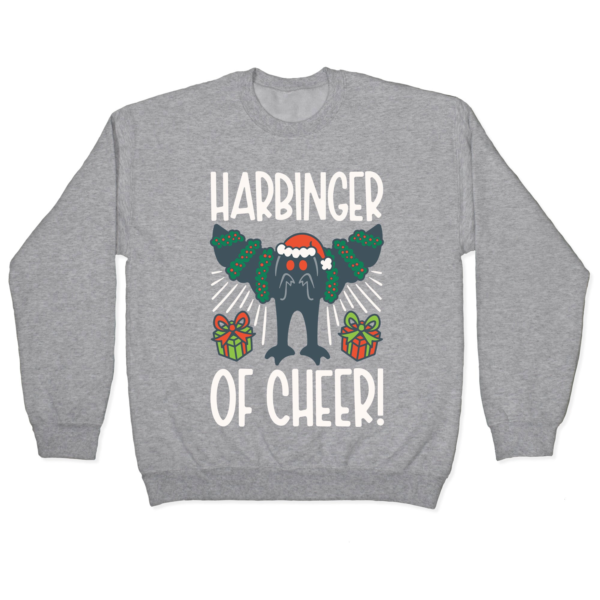 Harbinger of Cheer Mothman Parody Crewneck Sweatshirt