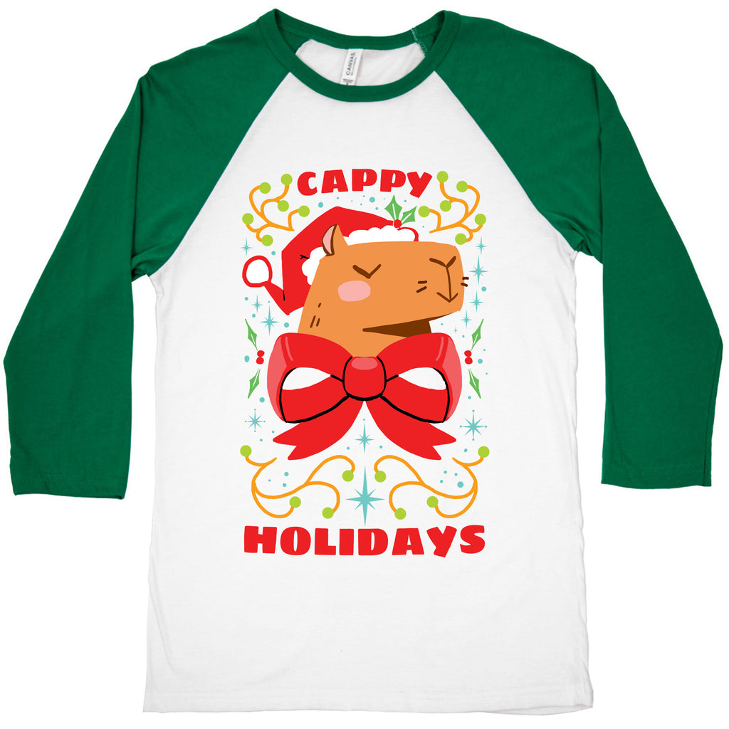 Cappy Holidays Baseball Tee