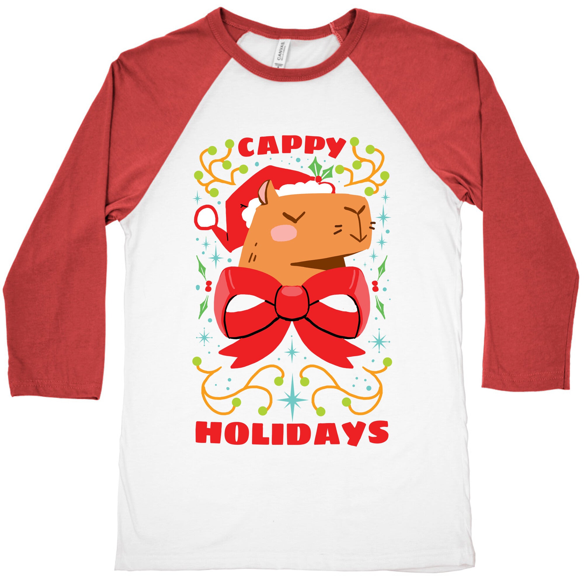 Cappy Holidays Baseball Tee