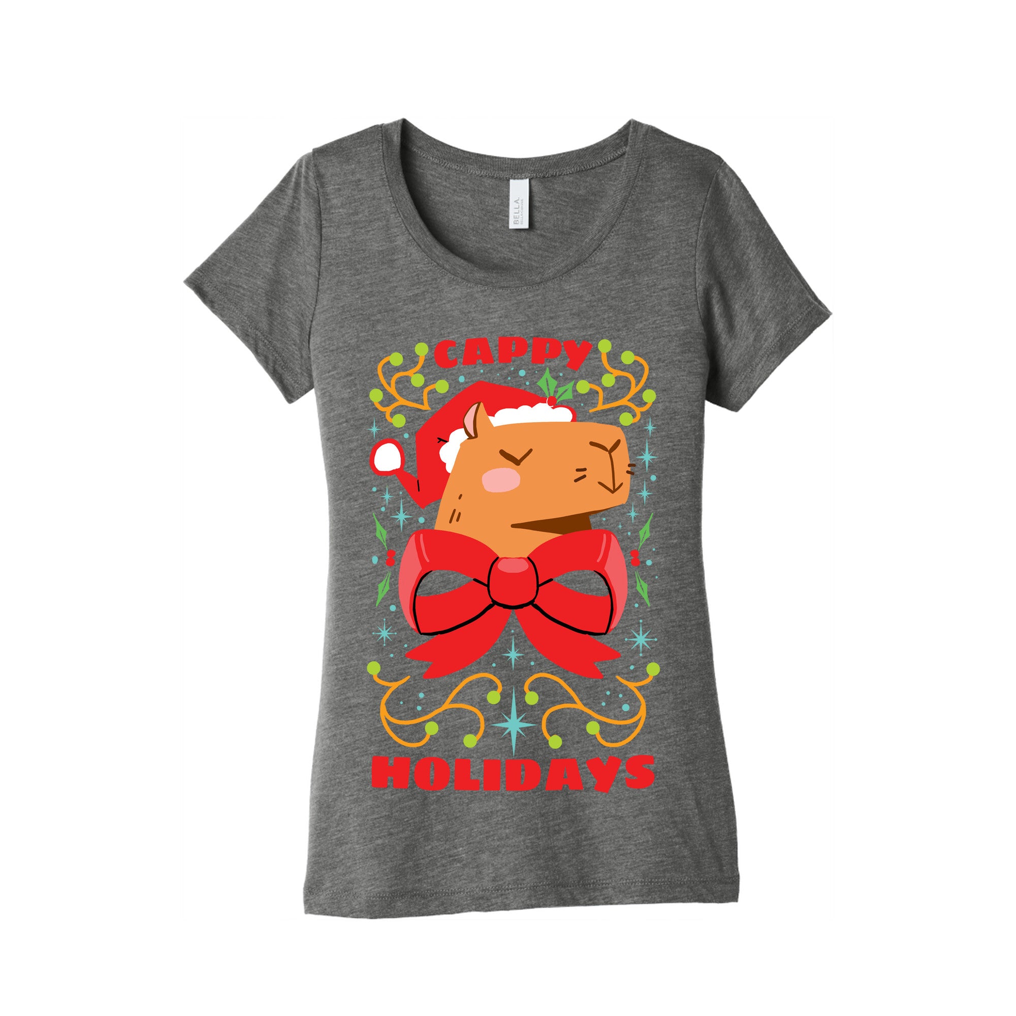 Cappy Holidays Women's Triblend Tee
