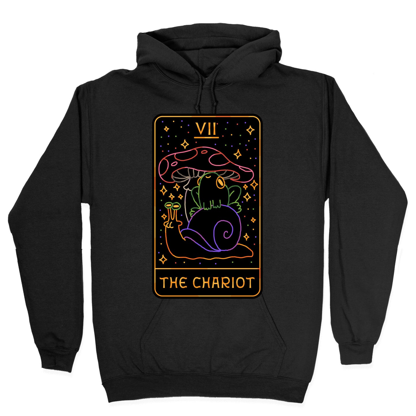 The Chariot Frog On a Snail Tarot Hoodie