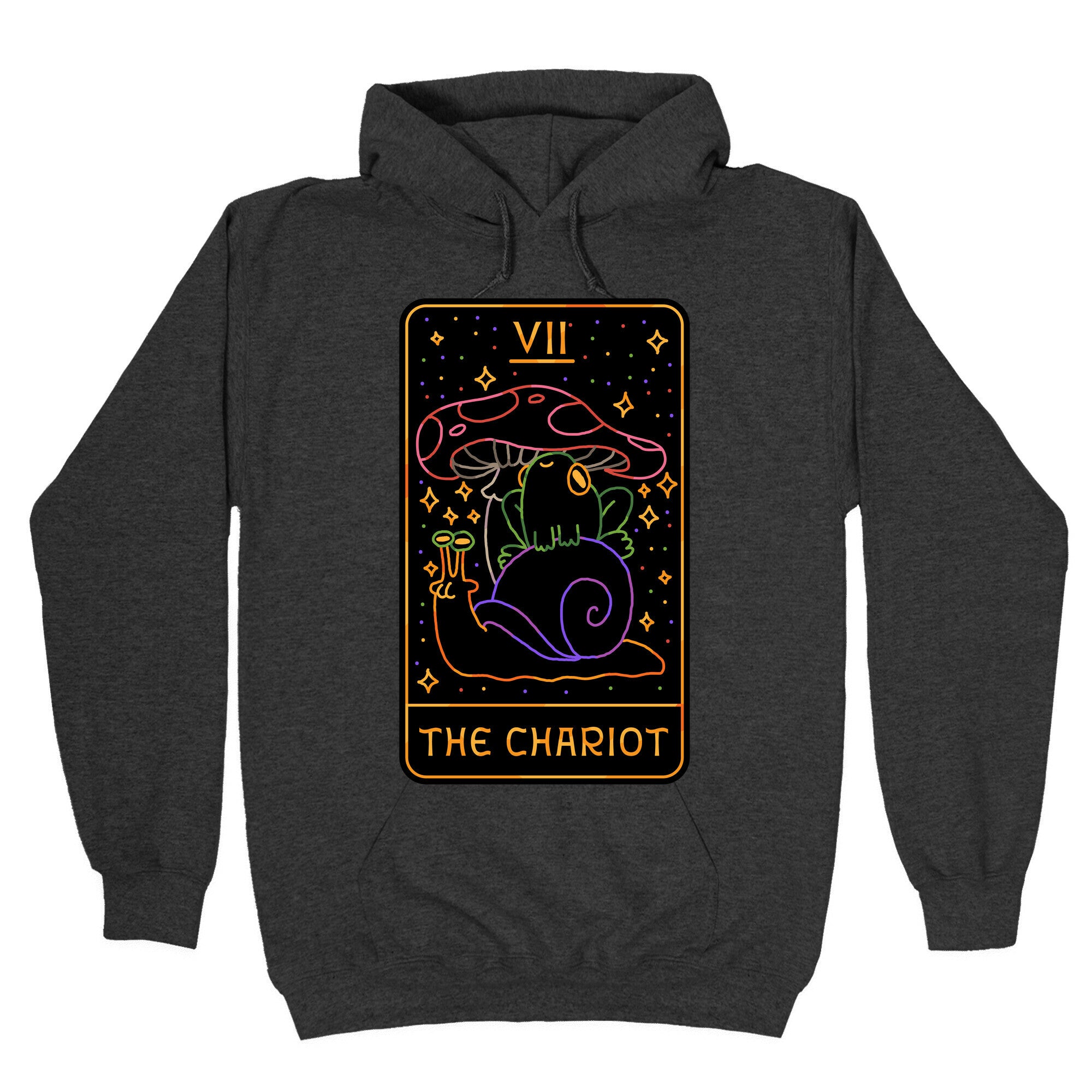 The Chariot Frog On a Snail Tarot Hoodie