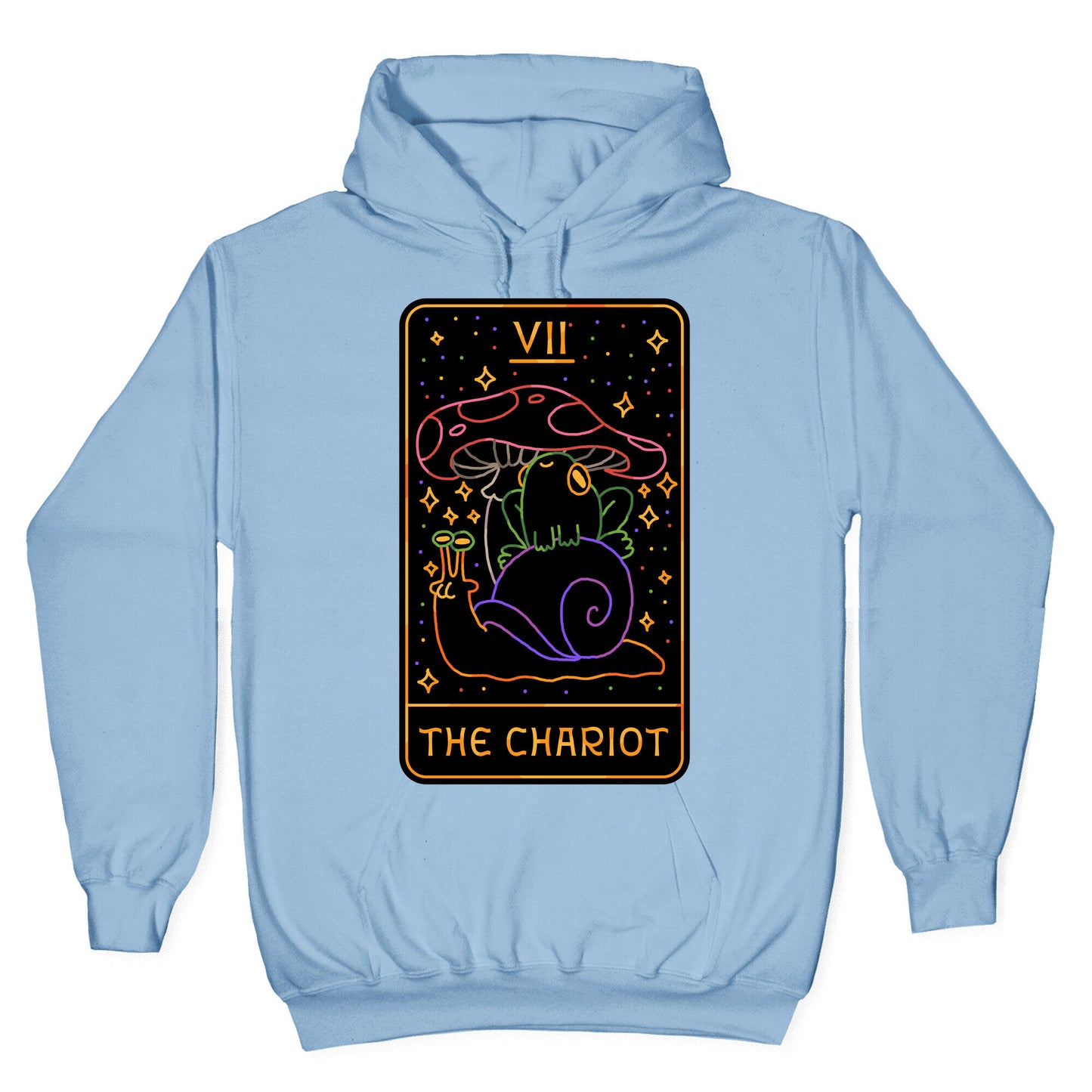 The Chariot Frog On a Snail Tarot Hoodie