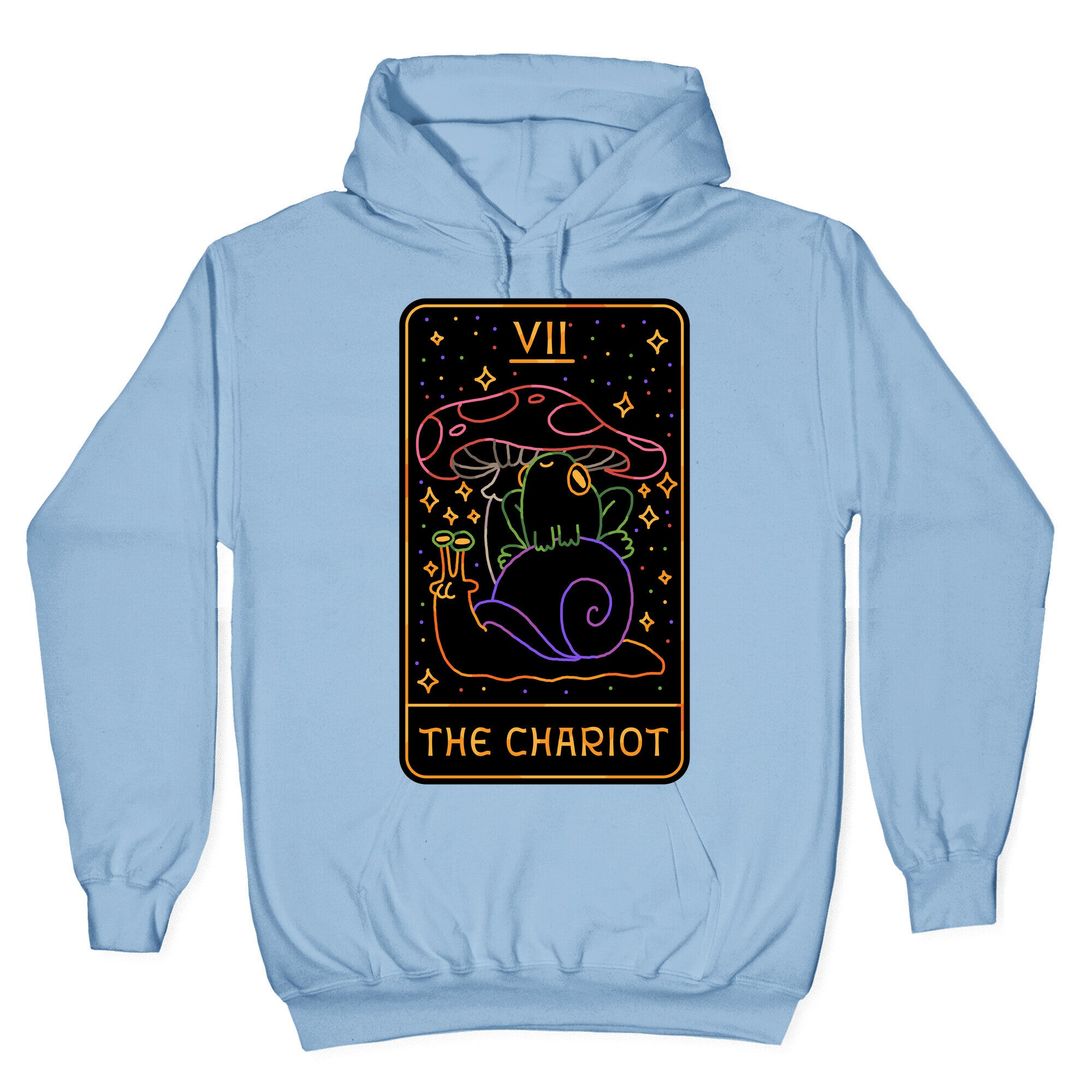 The Chariot Frog On a Snail Tarot Hoodie