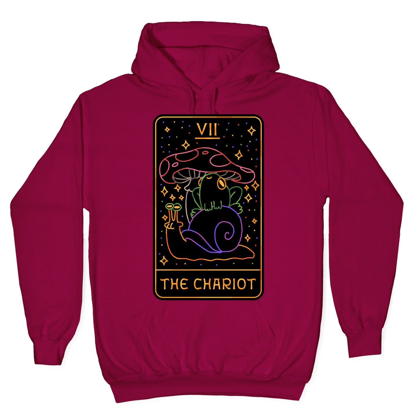 The Chariot Frog On a Snail Tarot Hoodie