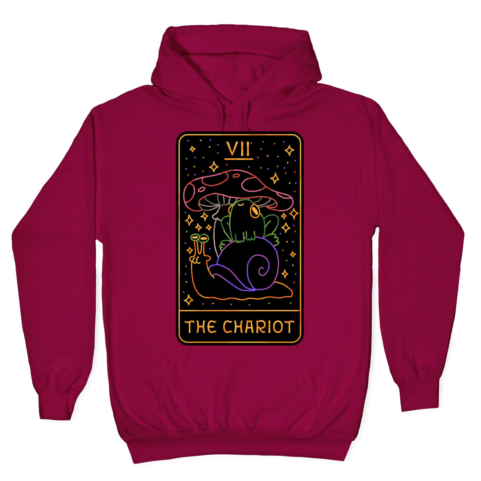 The Chariot Frog On a Snail Tarot Hoodie