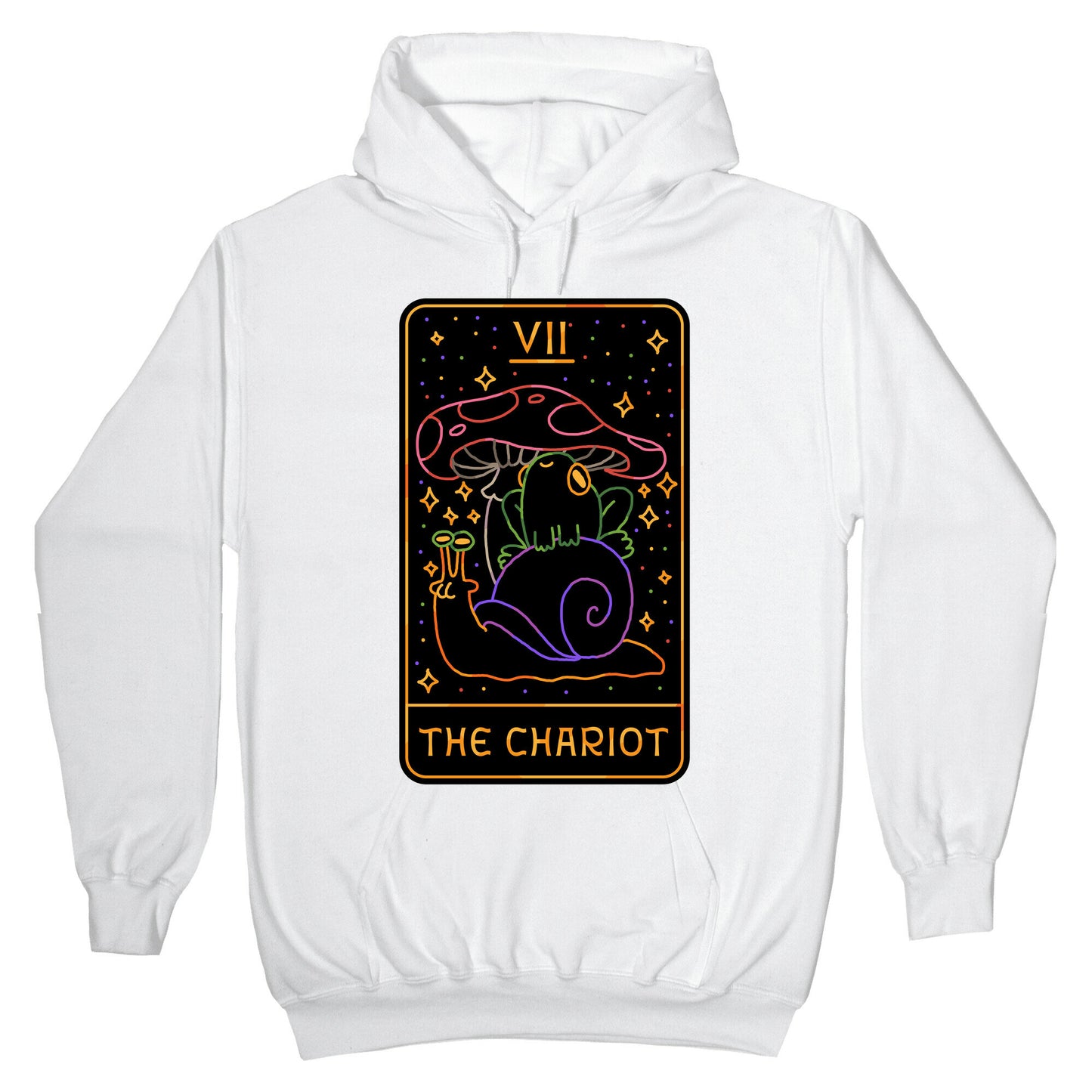 The Chariot Frog On a Snail Tarot Hoodie