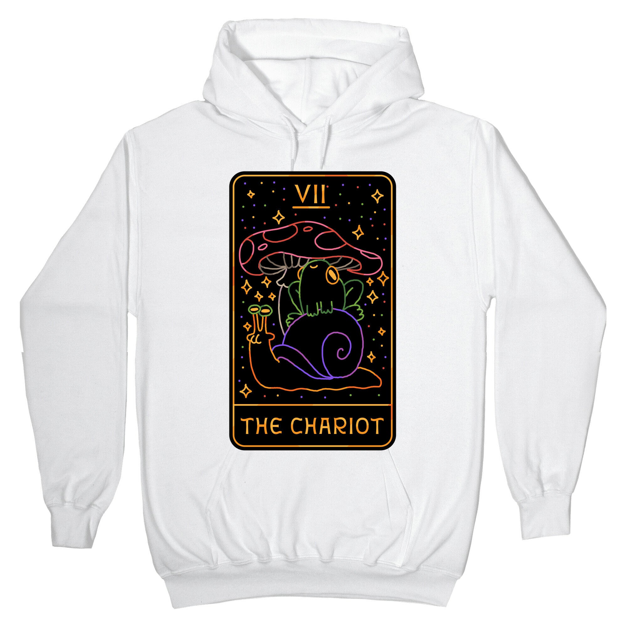 The Chariot Frog On a Snail Tarot Hoodie
