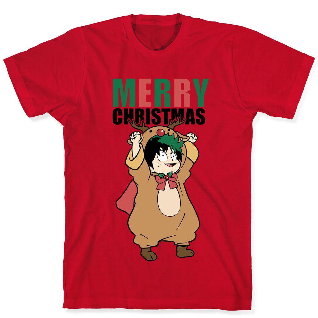Deku Reindeer Christmas Parody T-Shirt