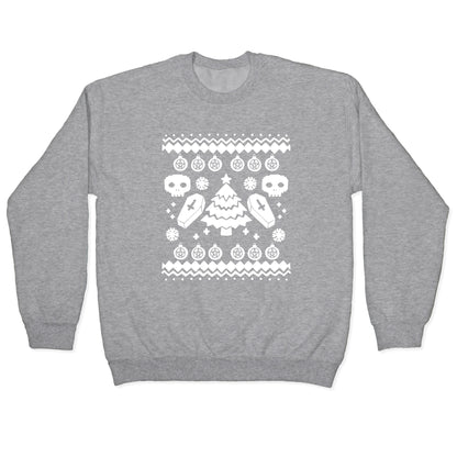Goth Xmas Ugly Sweater Crewneck Sweatshirt