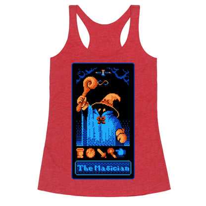 The Black Mage Magician Tarot Racerback Tank