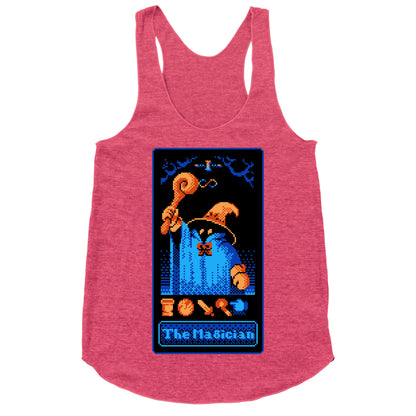 The Black Mage Magician Tarot Racerback Tank
