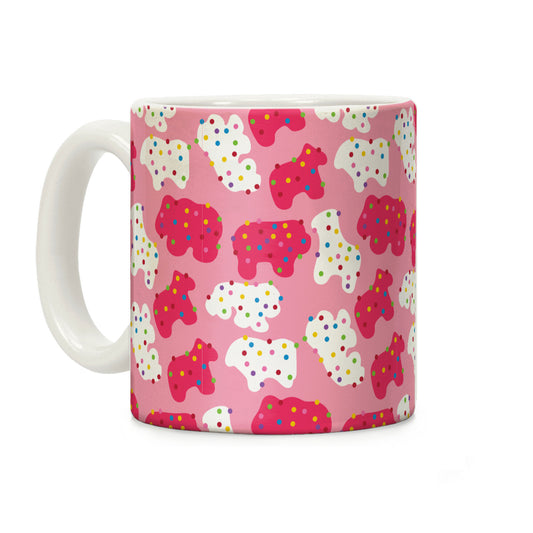 Frosted Animal Cracker Pattern Coffee Mug