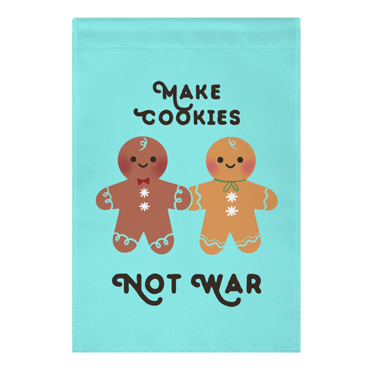 Make Cookies Not War Garden Flag
