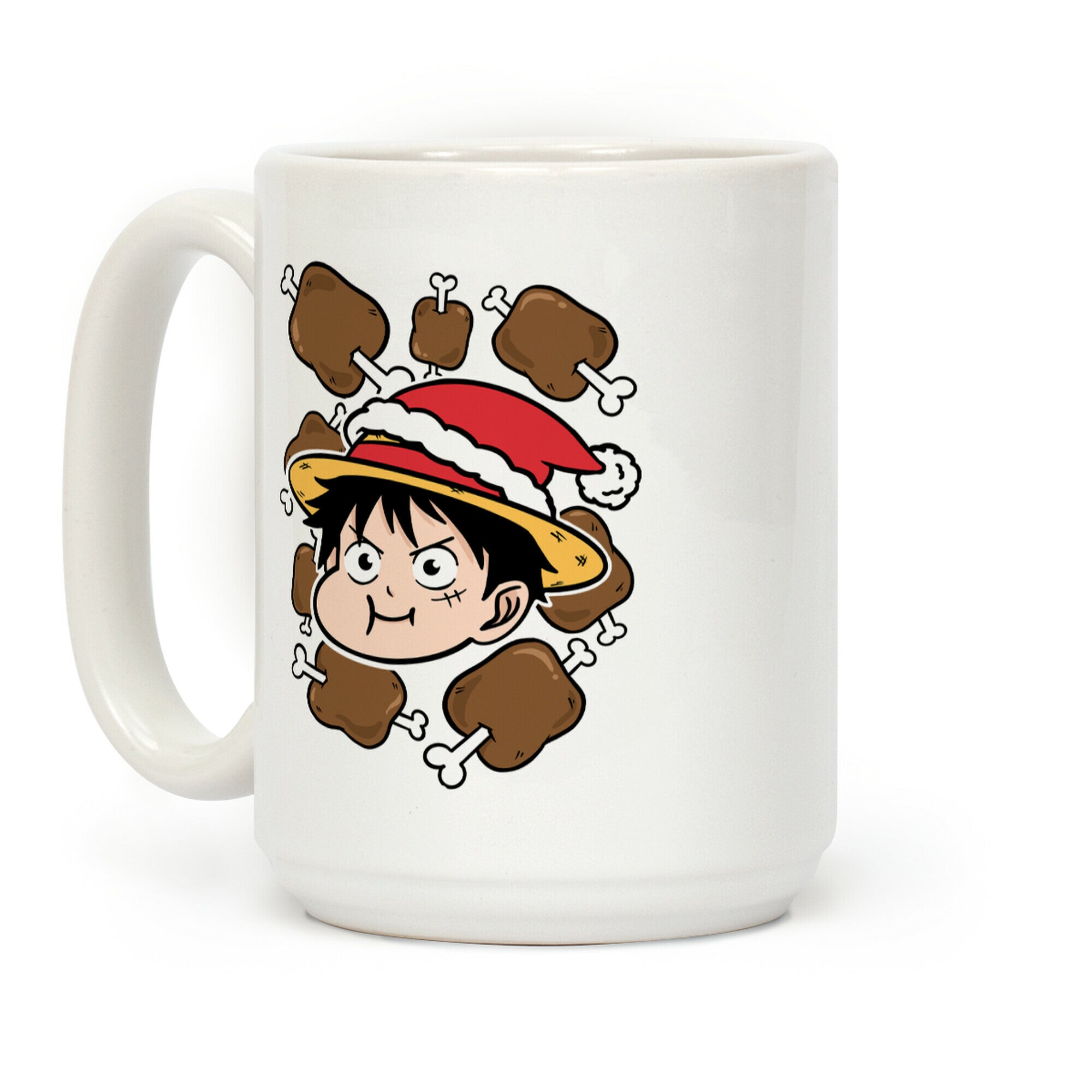 Luffy Holiday Feast Parody Coffee Mug
