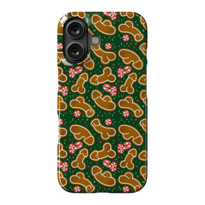 Gingerbread and Candy Cane Penises  Phone Case