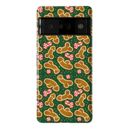Gingerbread and Candy Cane Penises  Phone Case